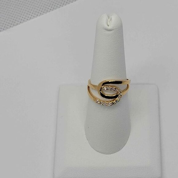 Brand New Brazilian 18k Gold Filled with Cubic Zirconia Stones Ring - Picture 3 of 5